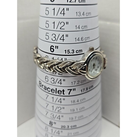 Gianello Sterling Silver 925 Ladies Bracelet Watch Roman Dial Quartz New Battery - Picture 7 of 12